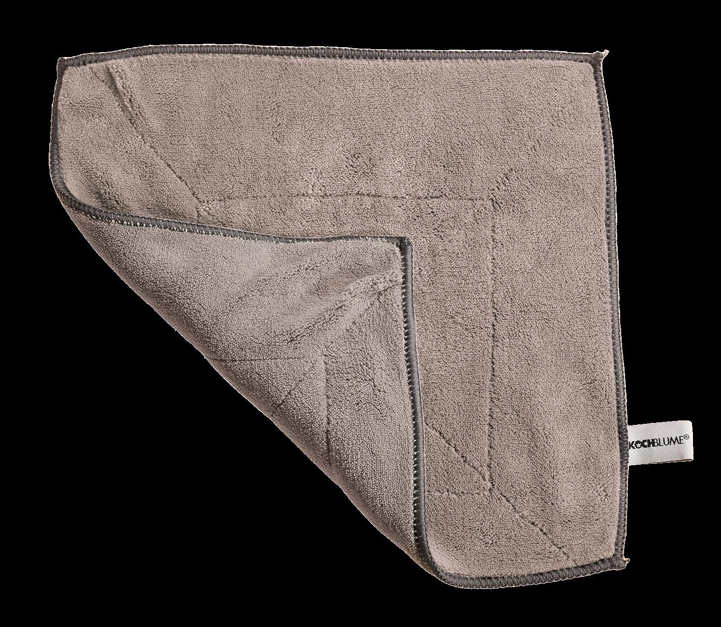 Kochblume Microfasertuch  30x30 cm taupe