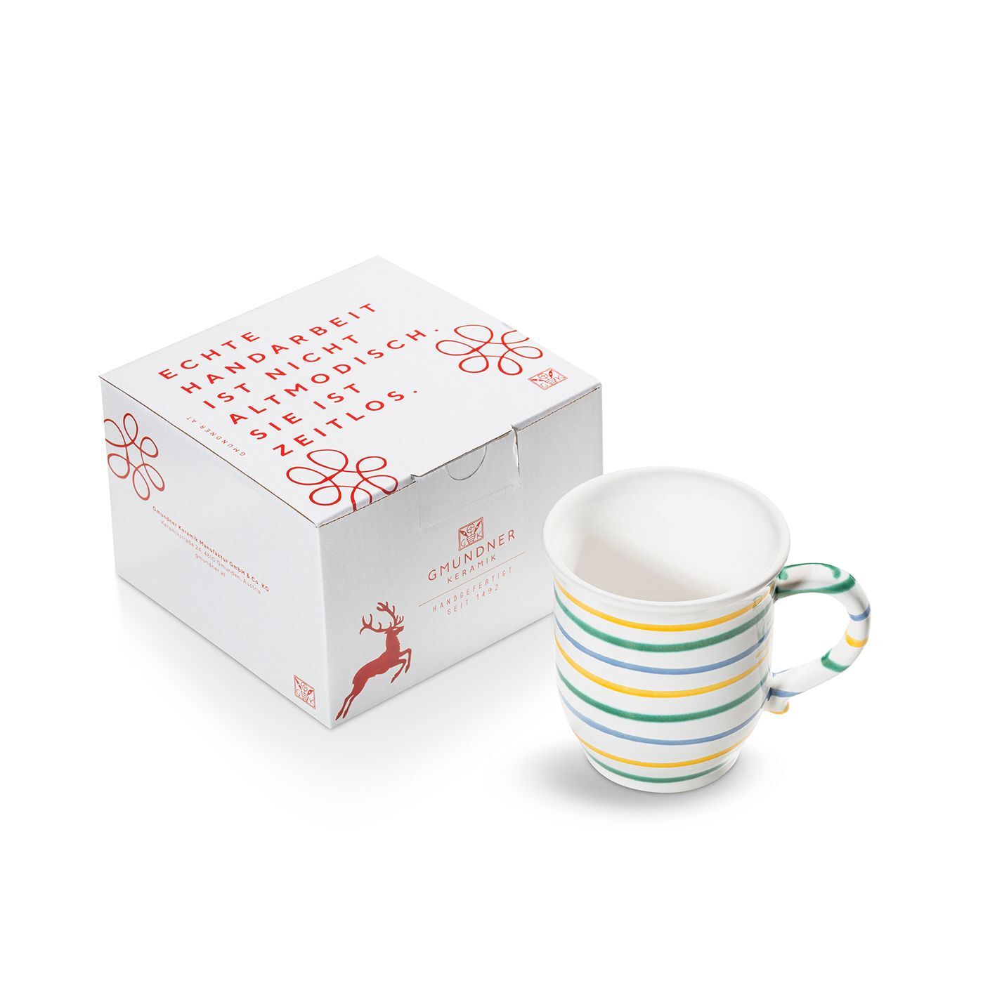 Gmundner Keramik Buntgeflammt, Schokotasse (0,3 L)