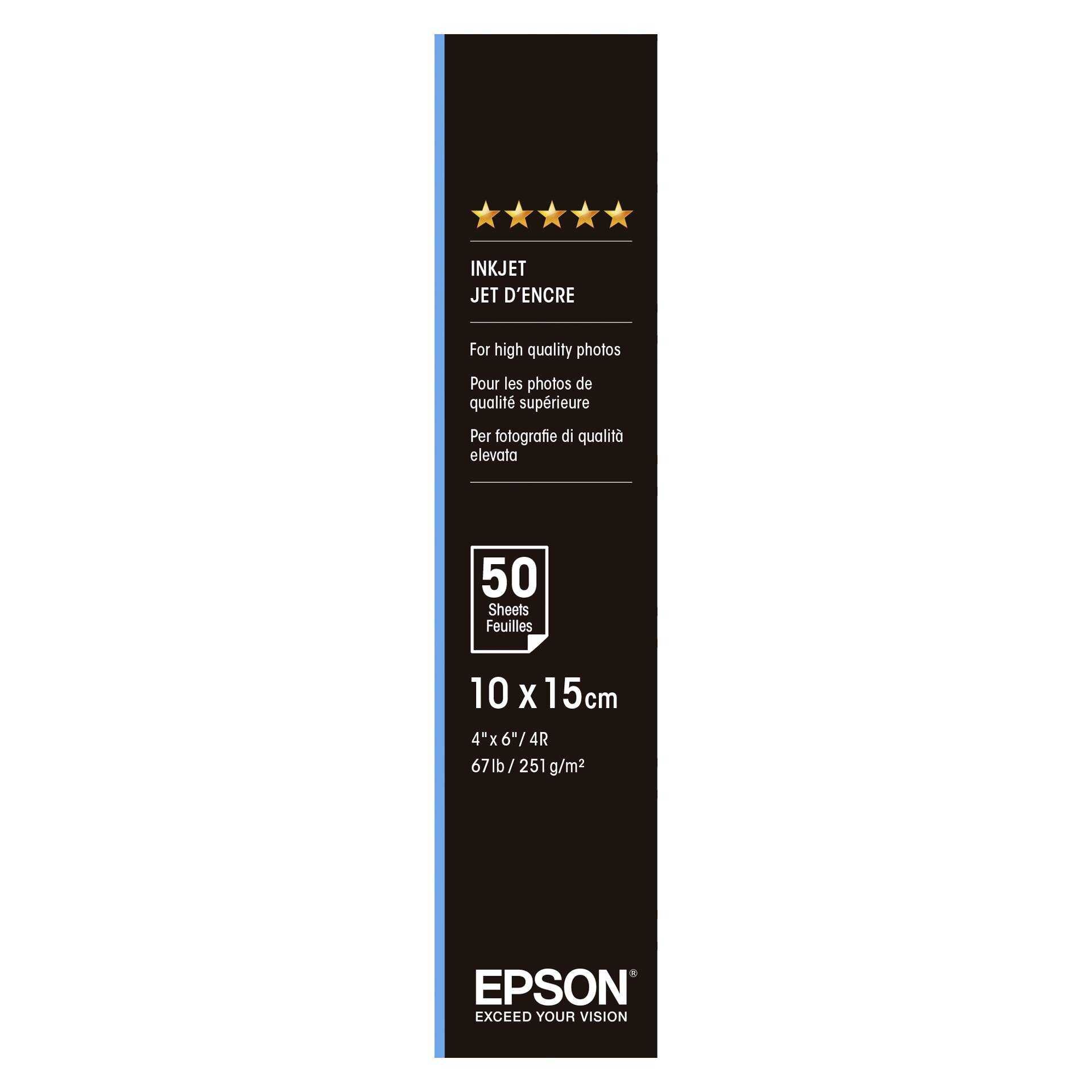Epson Premium Semigloss Photo Paper 10x15, 50 Blatt 251 g