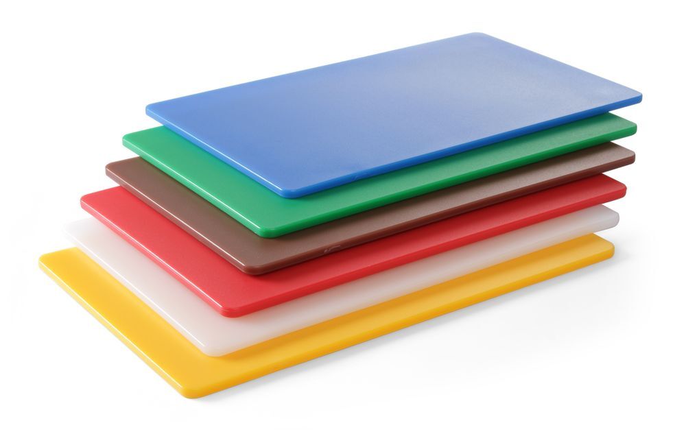 HENDI Schneidbretter HACCP Gastronorm 1/2, GN 1/2, Braun, 265x325mm