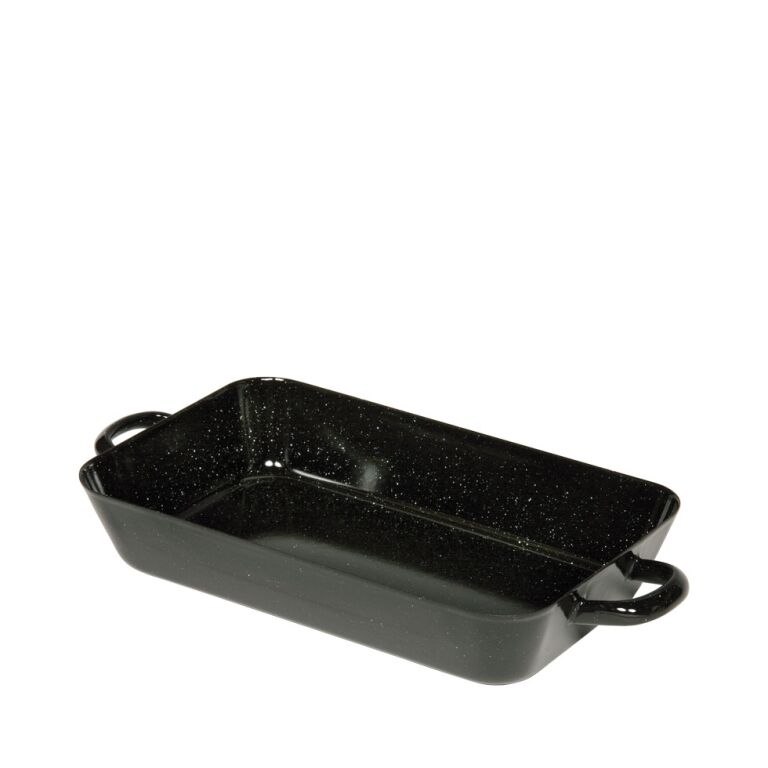 Riess Bratpfanne 26x17cm Schwarz Emaille