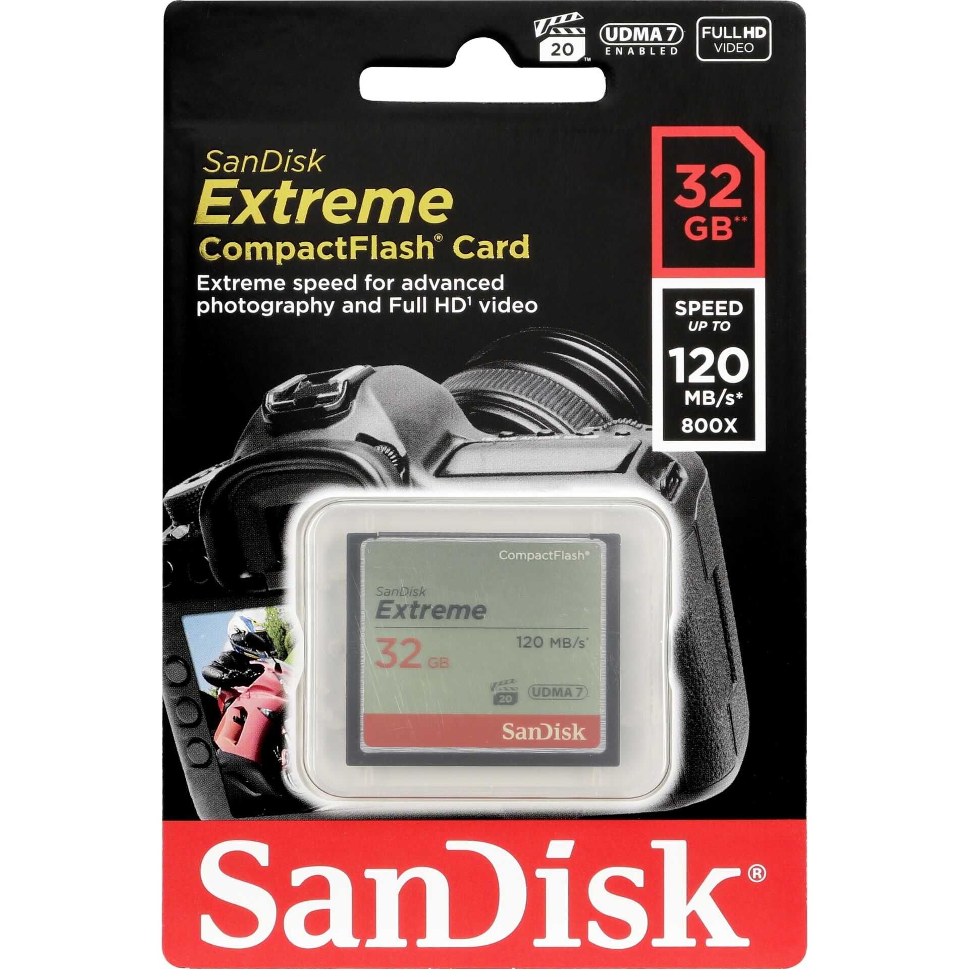 SanDisk Extreme - Flash-Speicherkarte - 32 GB - 567x - CompactFlash