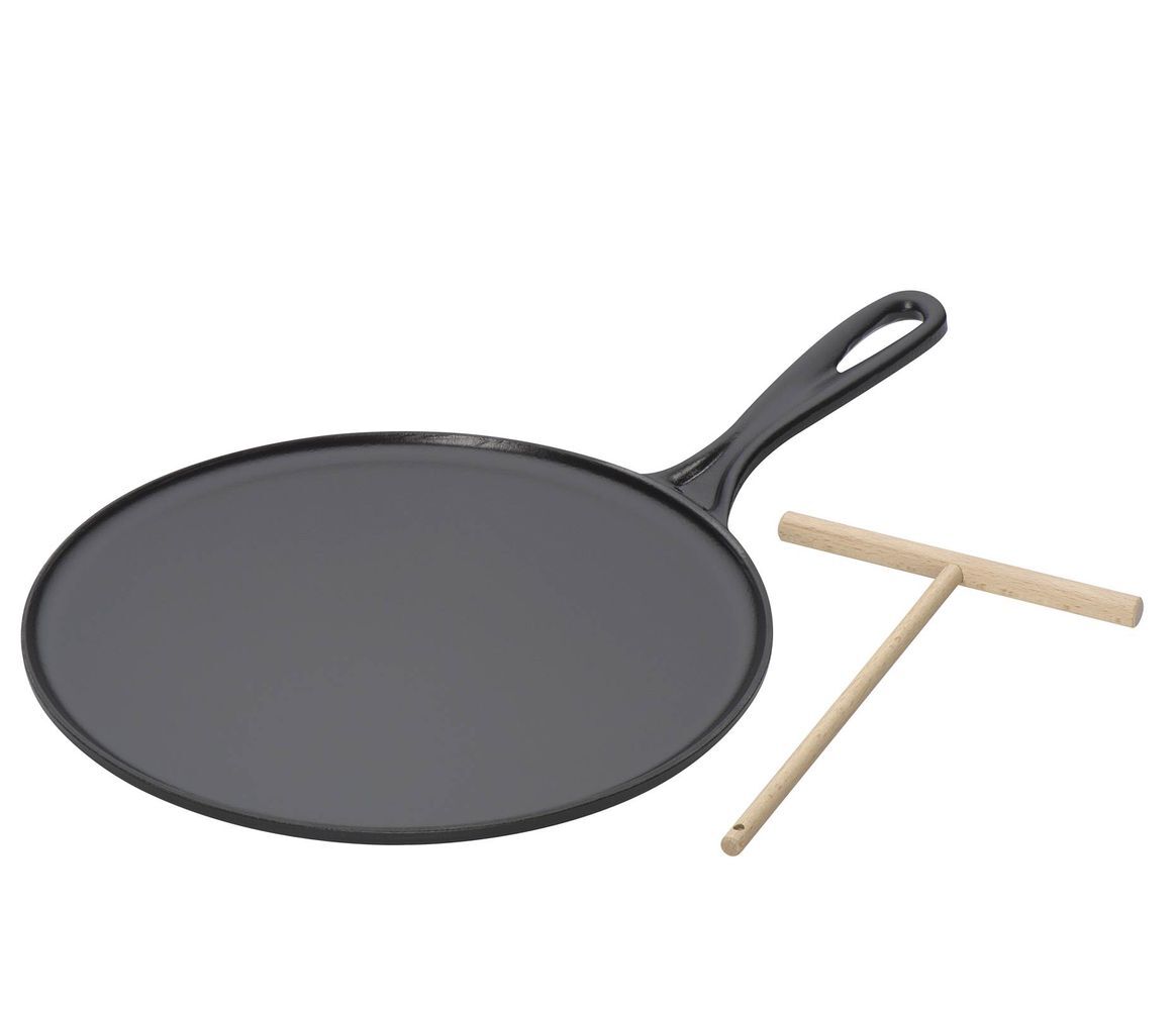 Le Creuset Crepespfanne Traditionell Matt Schwarz ø 27 cm