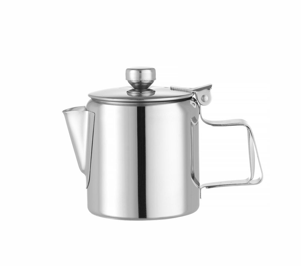 HENDI Kaffee-/Teekanne mit Klappdeckel, 1,4L, ⌀126x(H)185mm