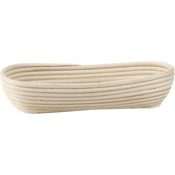 Gärkorb oval, Peddigrohr, Höhe: 80 mm, Länge: 370 mm, Breite: 160 mm