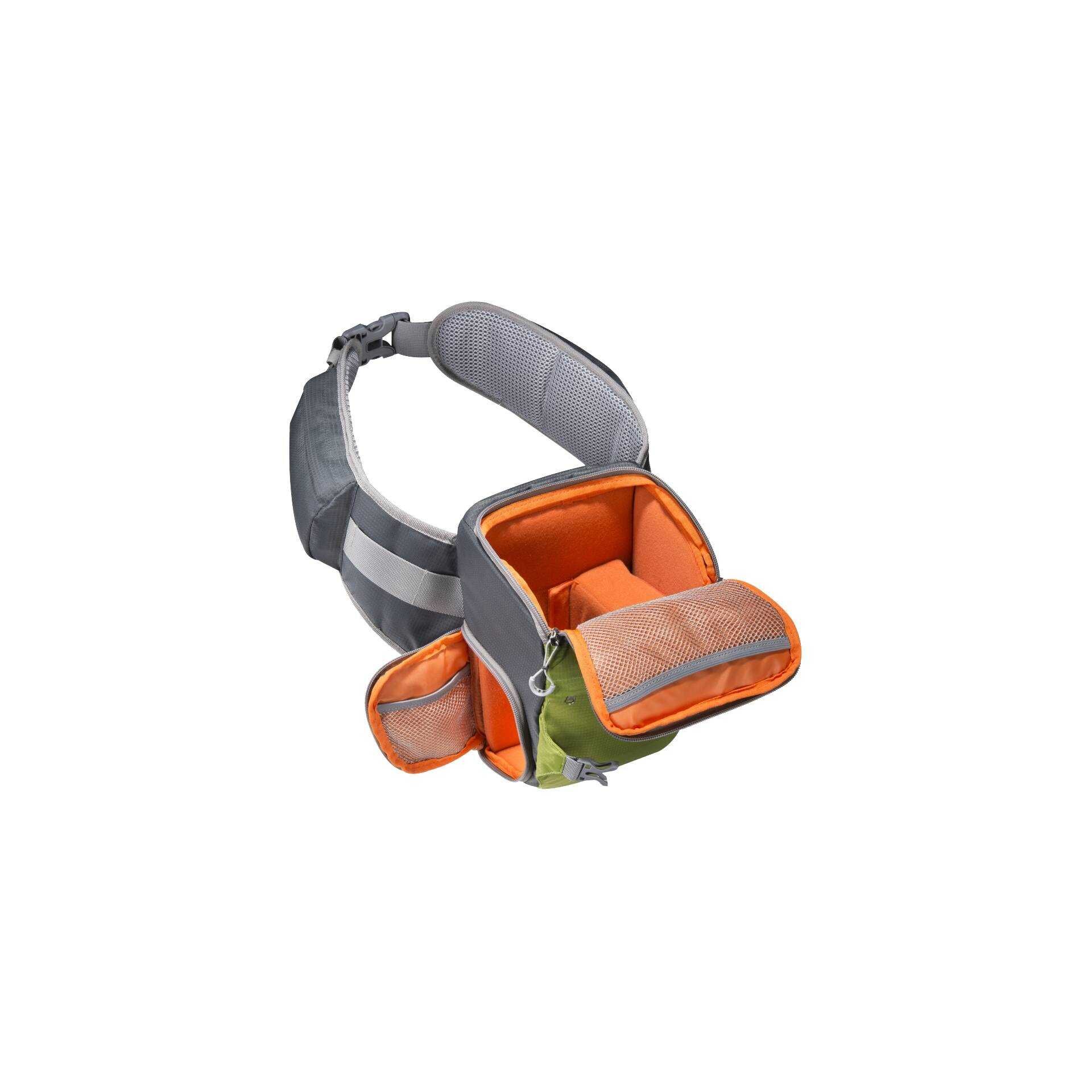 mantona ElementsPro 10 - Tragetasche für Kamera und Objektive - Nylon - Grün/Grau