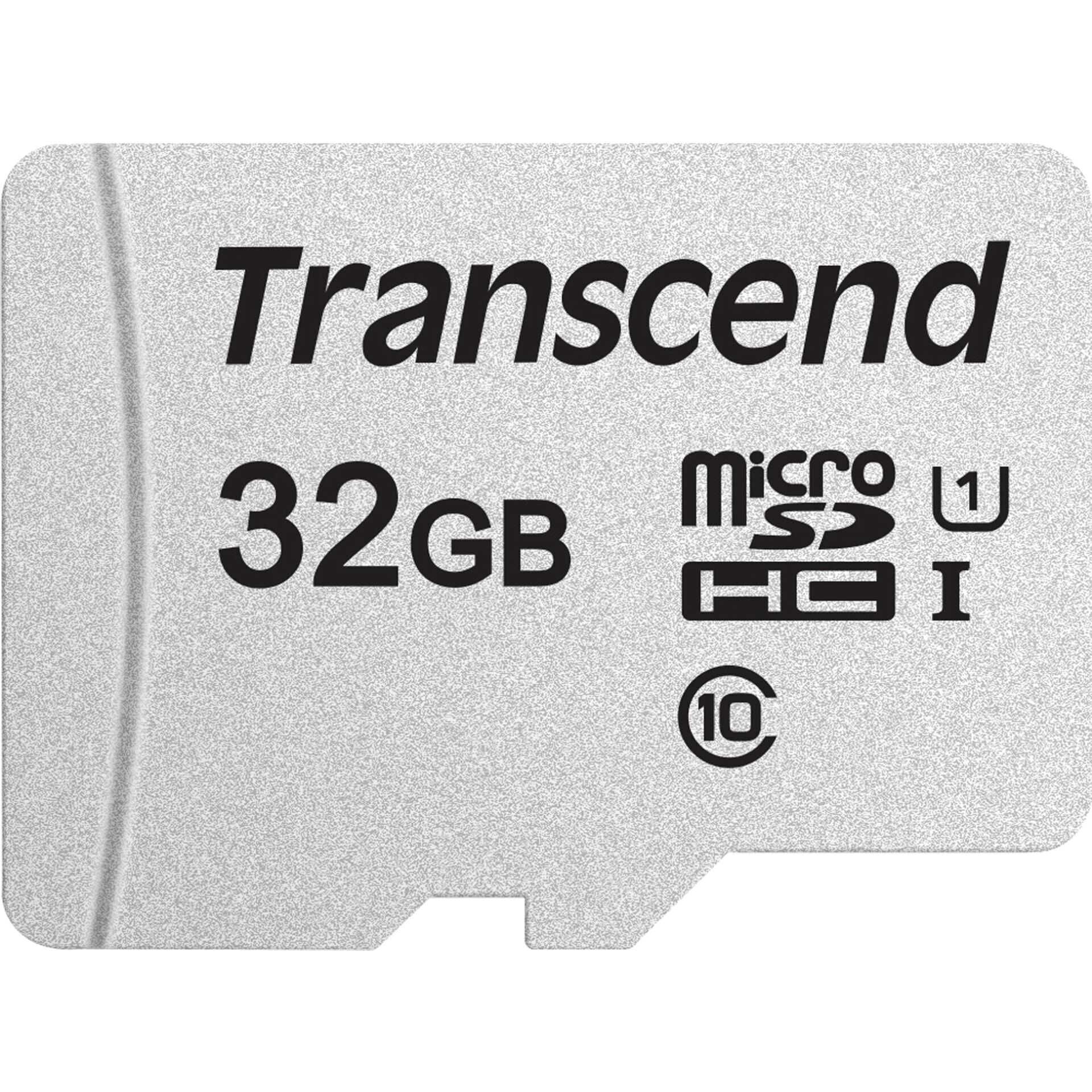 Transcend 300S - Flash-Speicherkarte - 32 GB - UHS-I U1 / Class10 - microSDHC
