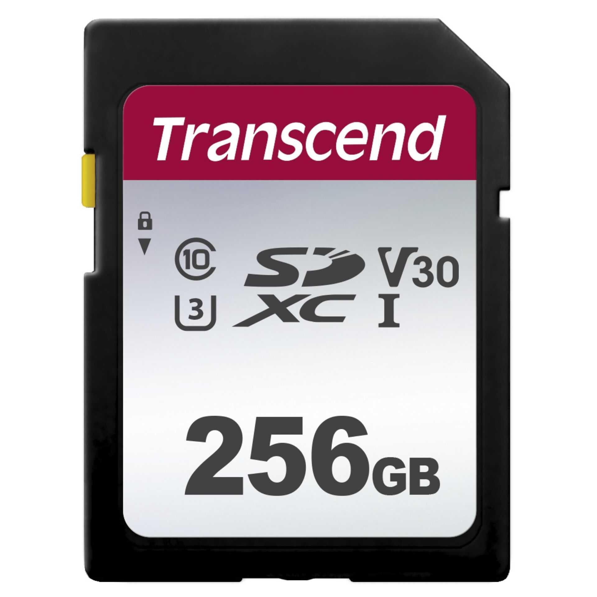 Transcend 300S - Flash-Speicherkarte - 256 GB - Video Class V30 / UHS-I U3 / Class10 - SDXC UHS-I