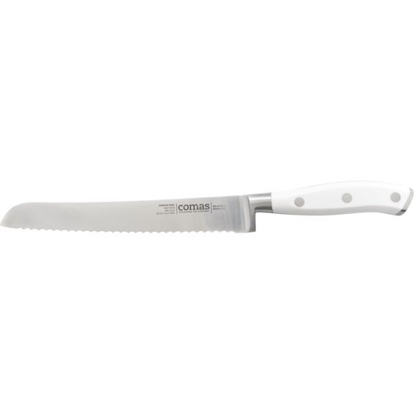 Brotmesser, Klingenlänge:  200 mm, weiß