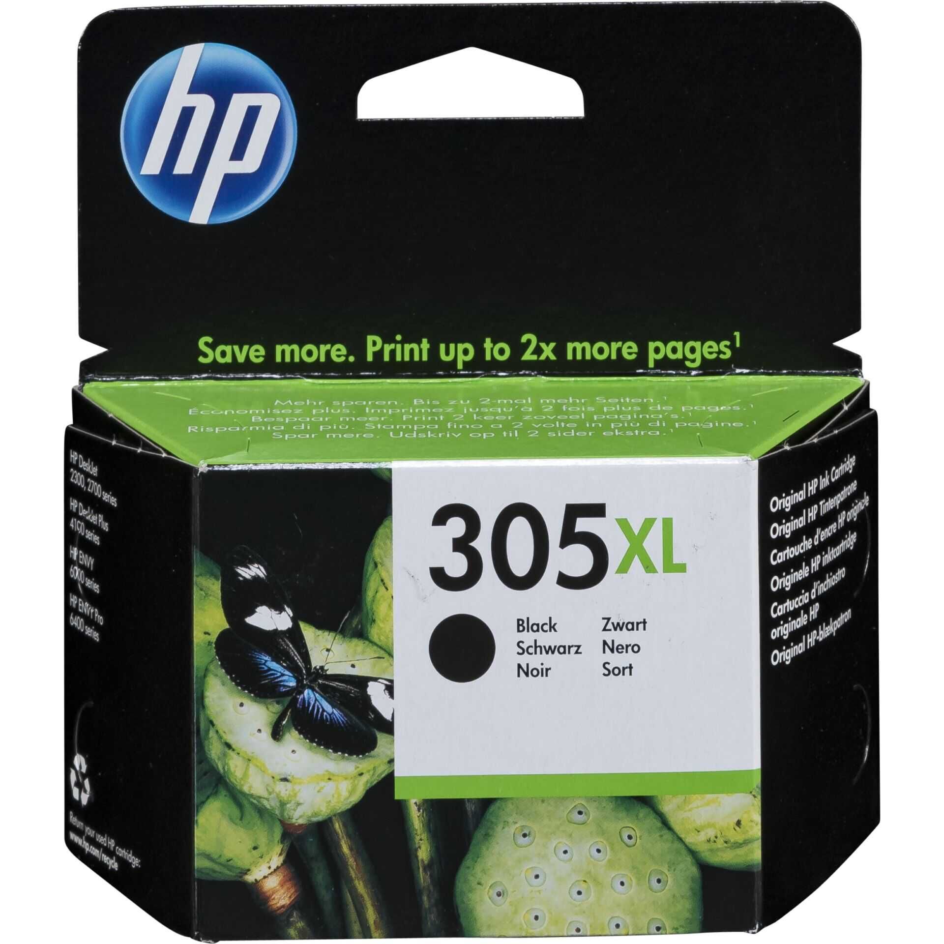 HP 305XL - 4 ml - Hohe Ergiebigkeit - pigmentiertes Schwarz - original - Tintenpatrone
