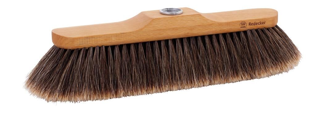Redecker Stubenbesen, geschlitztes Rosshaar, mit Gewinde