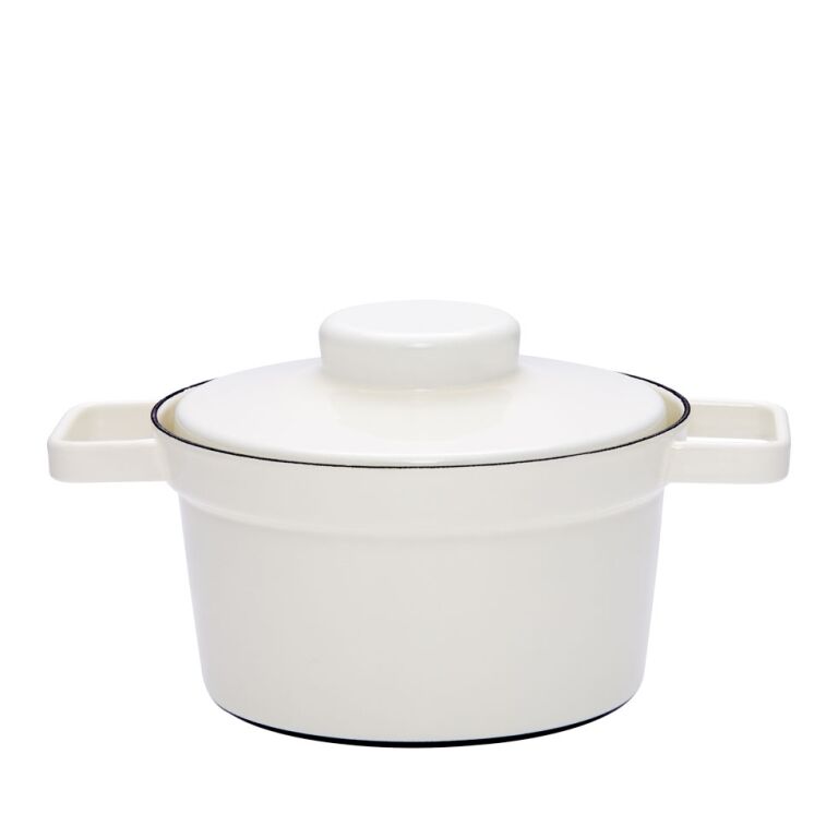 Riess Aromapot Topf mit Deckel Ø20cm Pure White Emaille