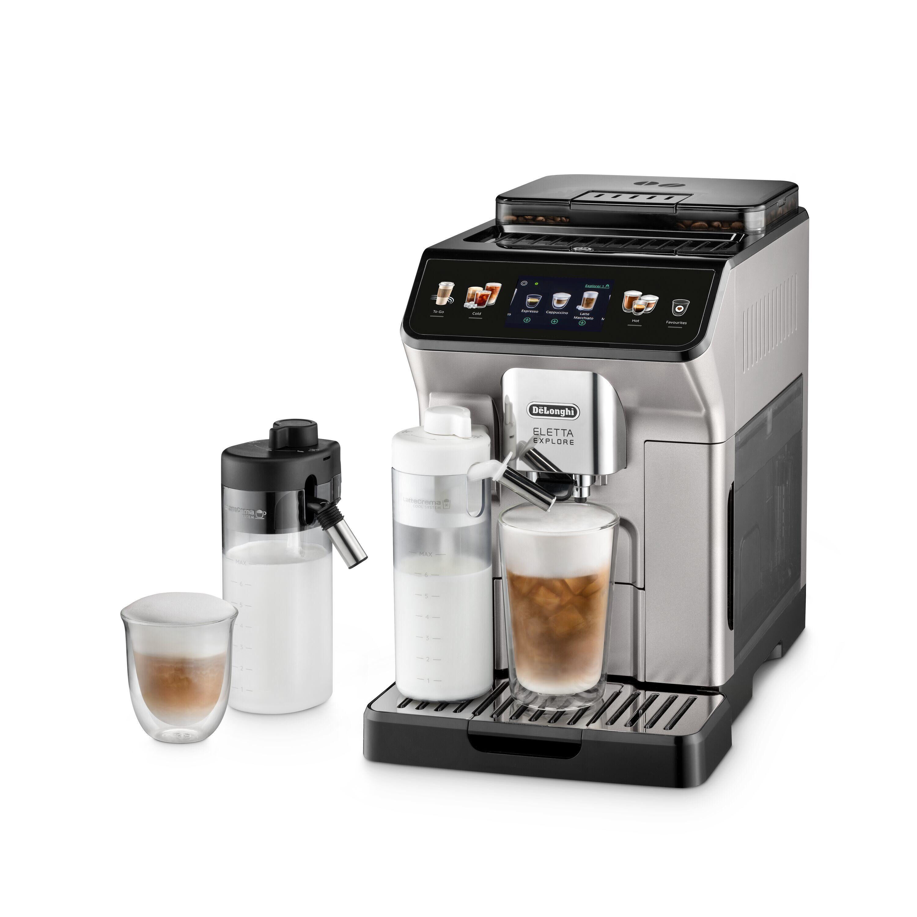 De'Longhi Eletta Explore ECAM450.55.S - Automatische Kaffeemaschine mit Cappuccinatore - 19 bar - Silber