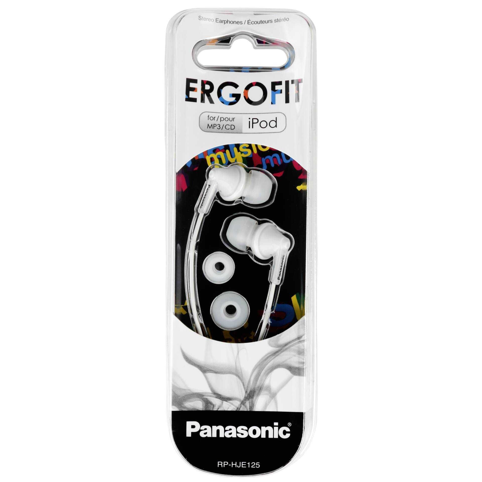 Panasonic RP-HJE125E-W - Ergofit - Ohrhörer - im Ohr - kabelgebunden - 3,5 mm Stecker