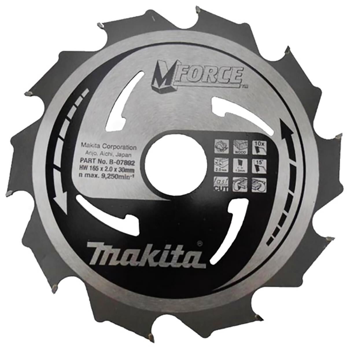 Makita Kreissägeblatt, MFORCE 165 x 30 mm • 10 Zähne
