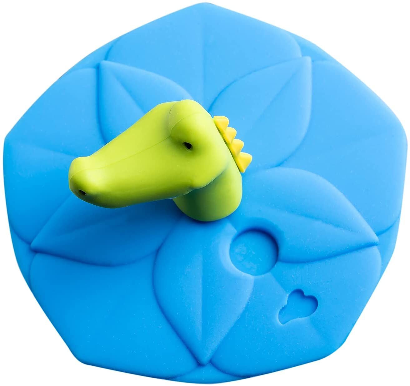 Leonardo Deckel blau Krokodil Bambini