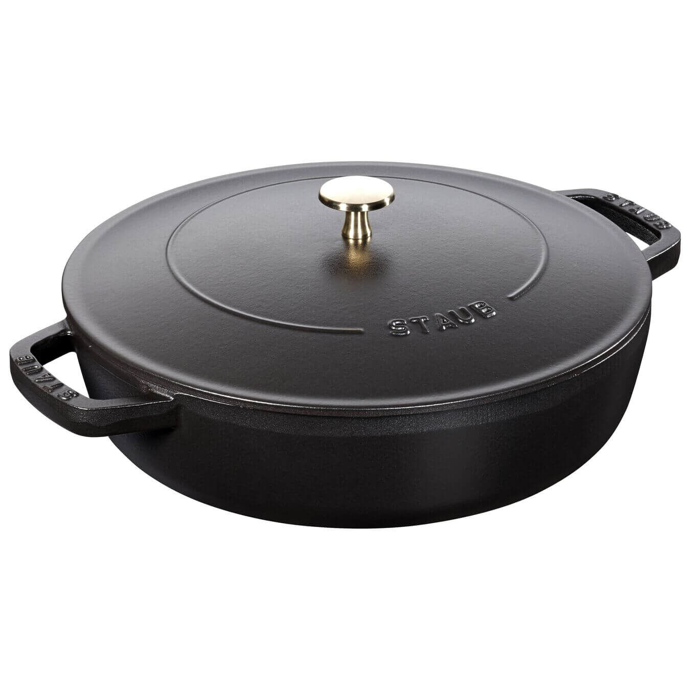 Staub Multifunktionsbräter mit Chistera Deckel 28 cm Gusseisen