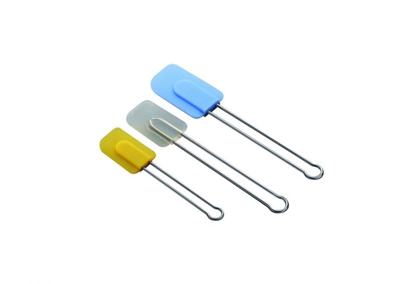 Kelomat Teigschaber 8cm Silikon und Edelstahl