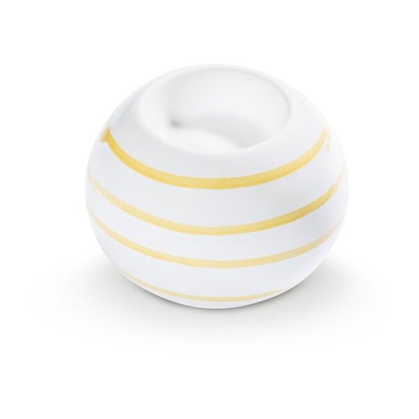 Gmundner Keramik Gelbgeflammt, Kugelleuchter