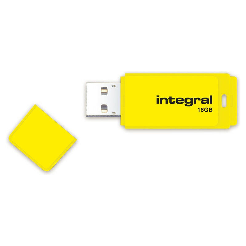 Integral USB Stick Neon 16GB gb (gelb)