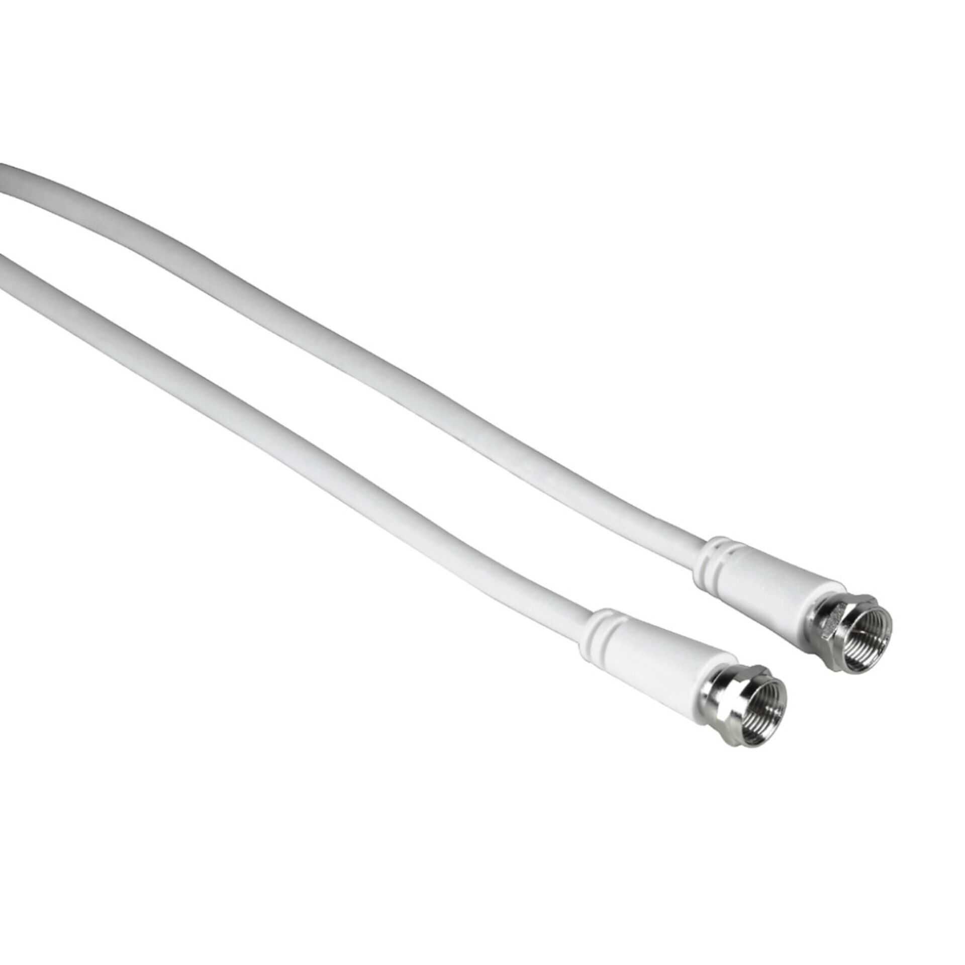 Hama - HF-Kabel - F-Stecker männlich zu F-Stecker männlich - 3 m - Doppelisolierung (Packung mit 25)