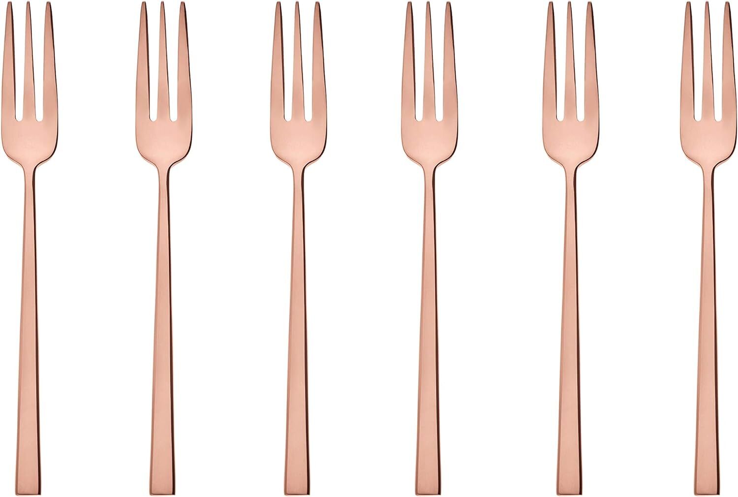 Sambonet Gebäckgabeln Rock Kupfer 6 Stück.