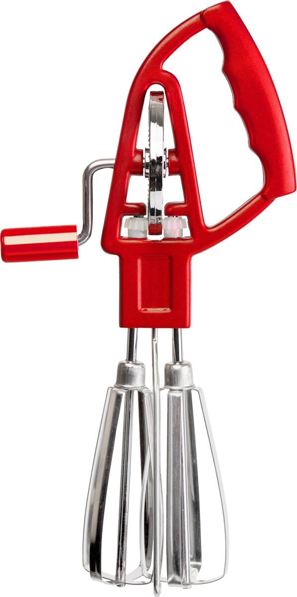 Kelomat Schneeschläger Handmixer Rot in Edelstahl