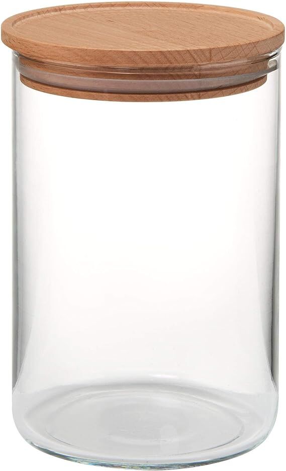 EVA Vorratsglas mit Holzdeckel 0,9 Liter