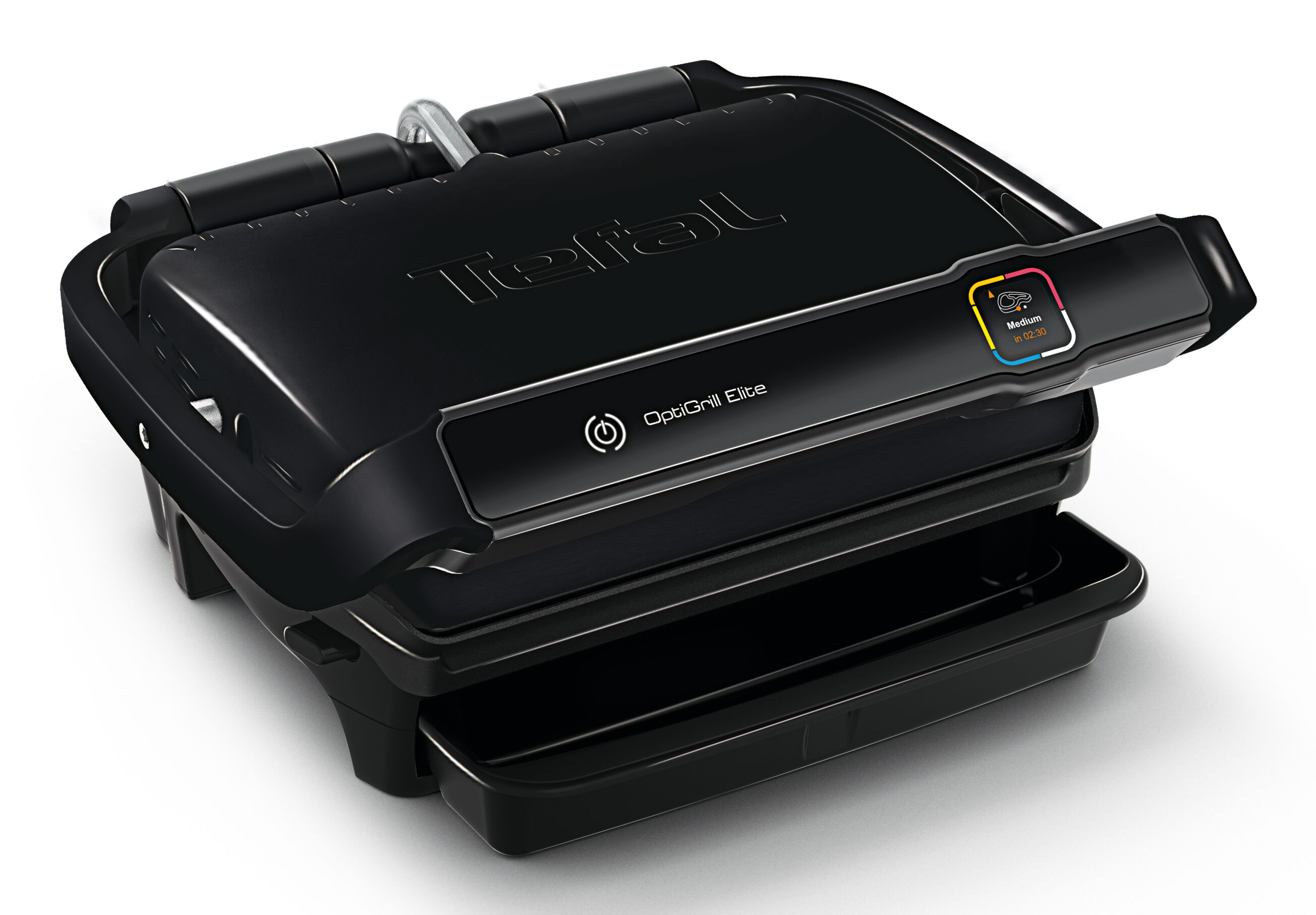 TEFAL Kontaktgrill 2000W Thermostat 12autom.Progr. 600m² sw GC 7508