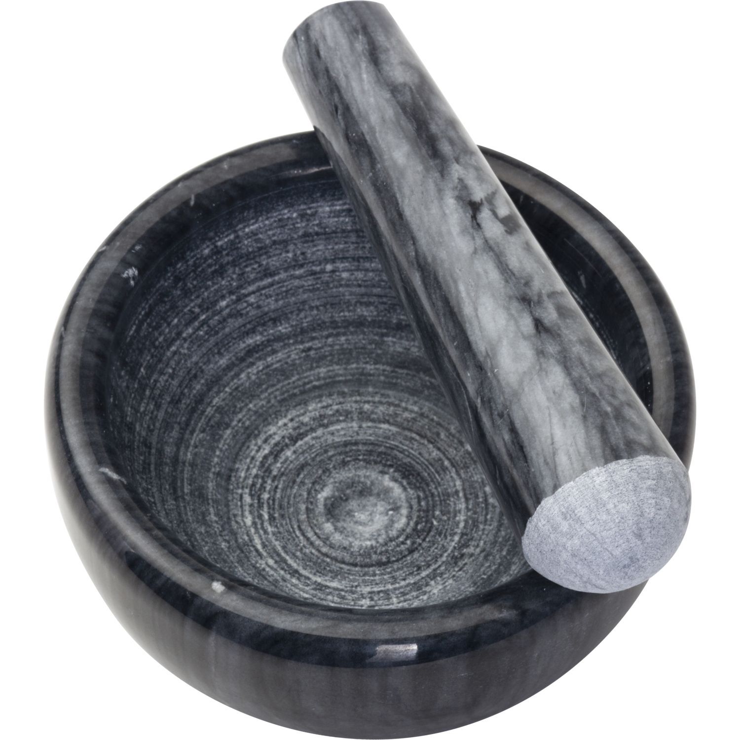 KÜCHENPROFI Mörser Marmor, mit Stößel, schwarz, Höhe: 70 mm, ø: 110 mm