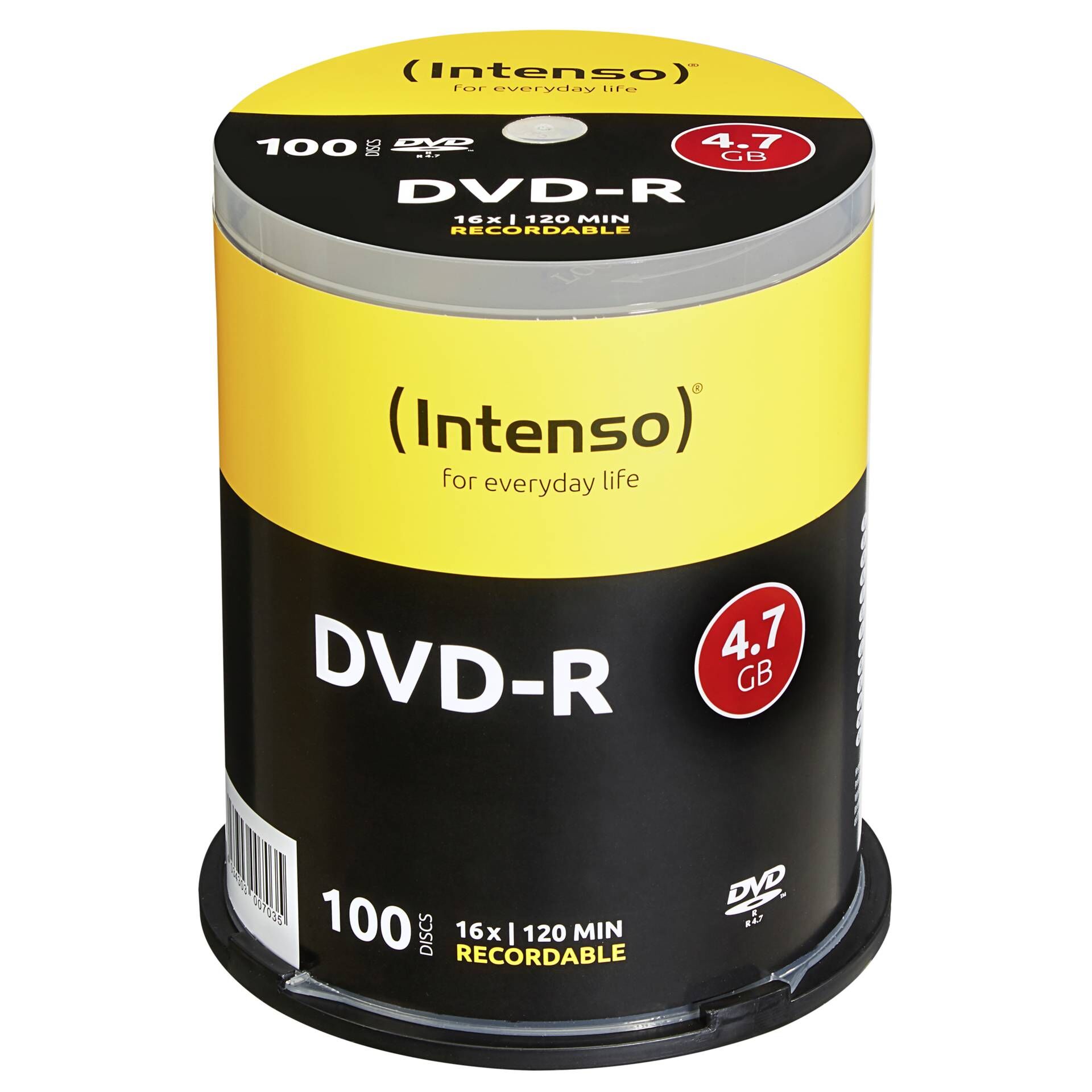 Intenso - 100 x DVD-R - 4.7 GB 16x - Spindel