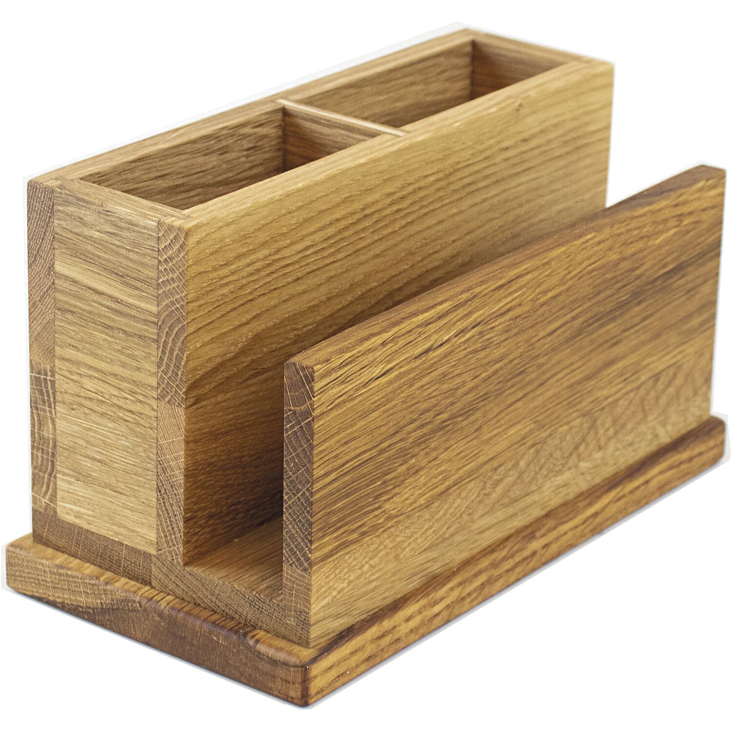 Besteckbehälter mit Serviettenhalter, Höhe: 130 mm, Länge: 220 mm, linöl