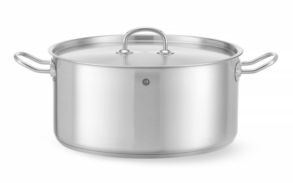 HENDI Bratentopf - mit Deckel, Kitchen Line, 12L, ⌀320x(H)150mm