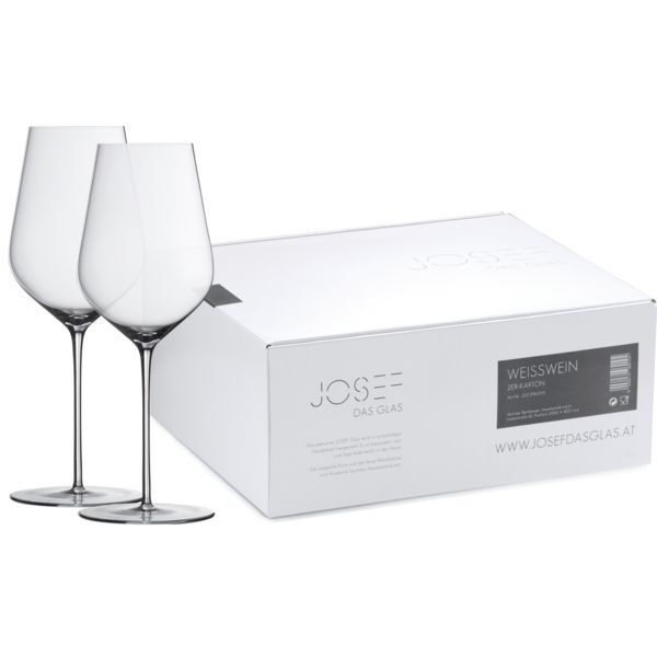 JOSEF Weißweinglas im 2-er Geschenkkarton