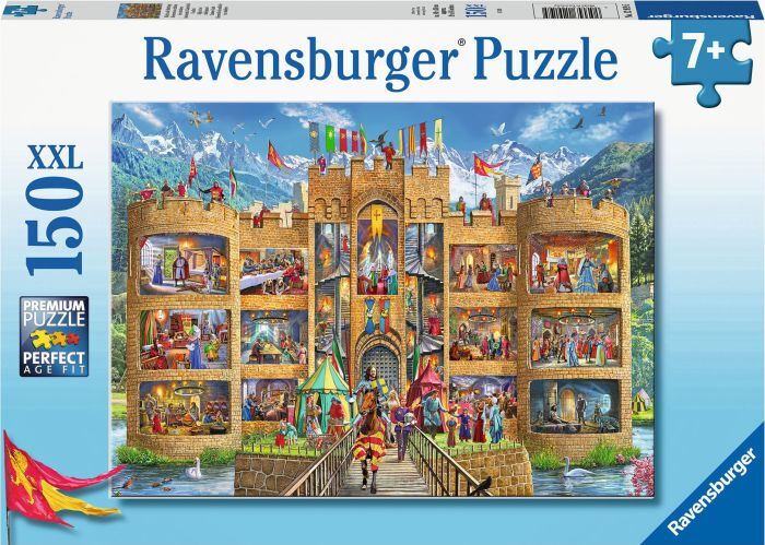Ravensburger  12919 Puzzle Blick in die Ritterburg 150 Teile XXL 12919