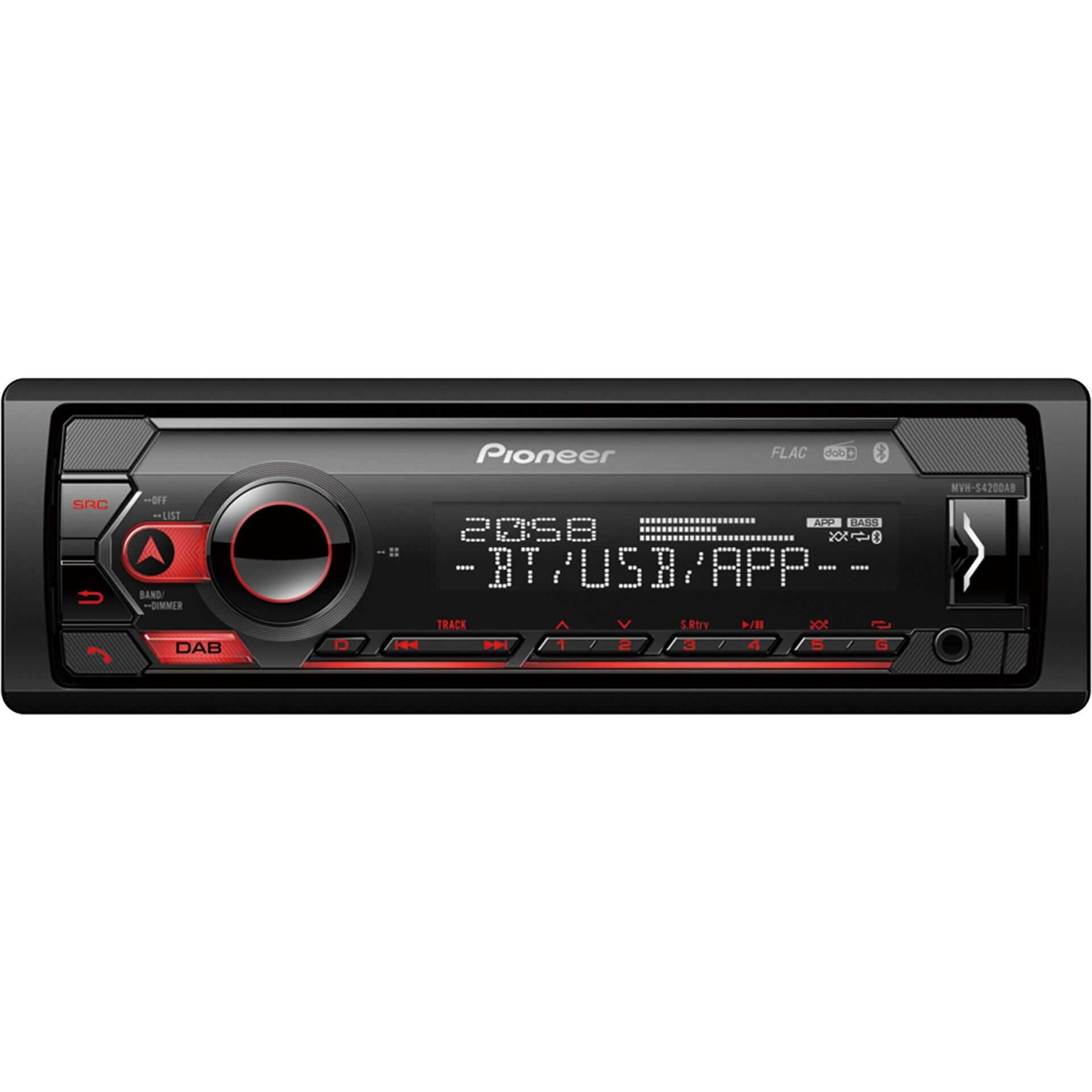 Pioneer MVH-S420DAB - Auto - Digital Receiver - im Armaturenbrett - Einzel-DIN - 50 Watt x 4