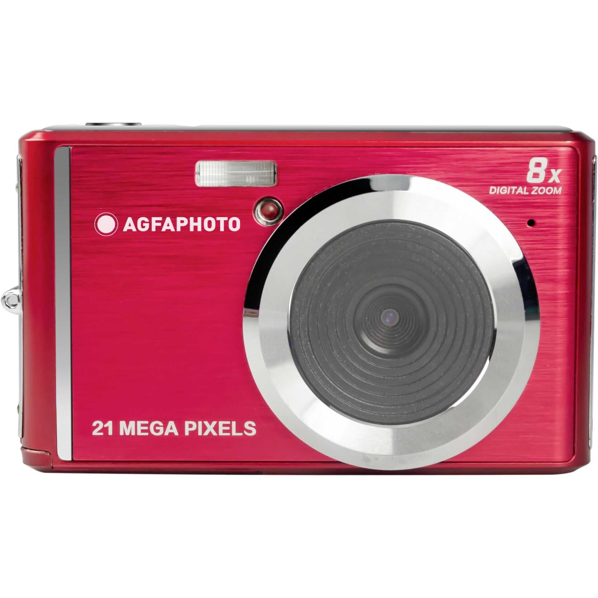 AgfaPhoto DC5200 - Digitalkamera - Kompaktkamera - 21.0 MPix - 720p - Rot