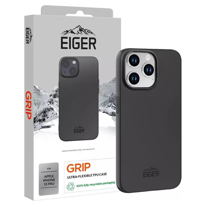 Eiger Grip Case iPhone 15 Pro sw (schwarz)