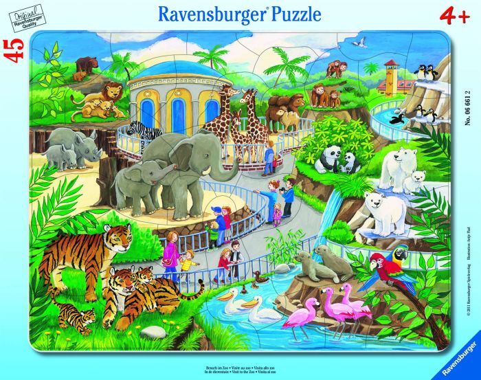 Ravensburger  6661 Puzzle Besuch im Zoo 30-48 Teile 6661