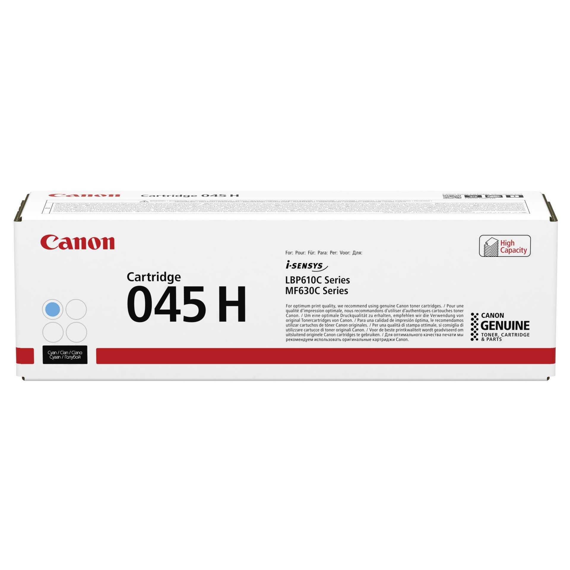Canon 045 H - Mit hoher Kapazität - Cyan - original - Tonerpatrone - für ImageCLASS LBP612Cdw, MF632Cdw, MF634Cdw