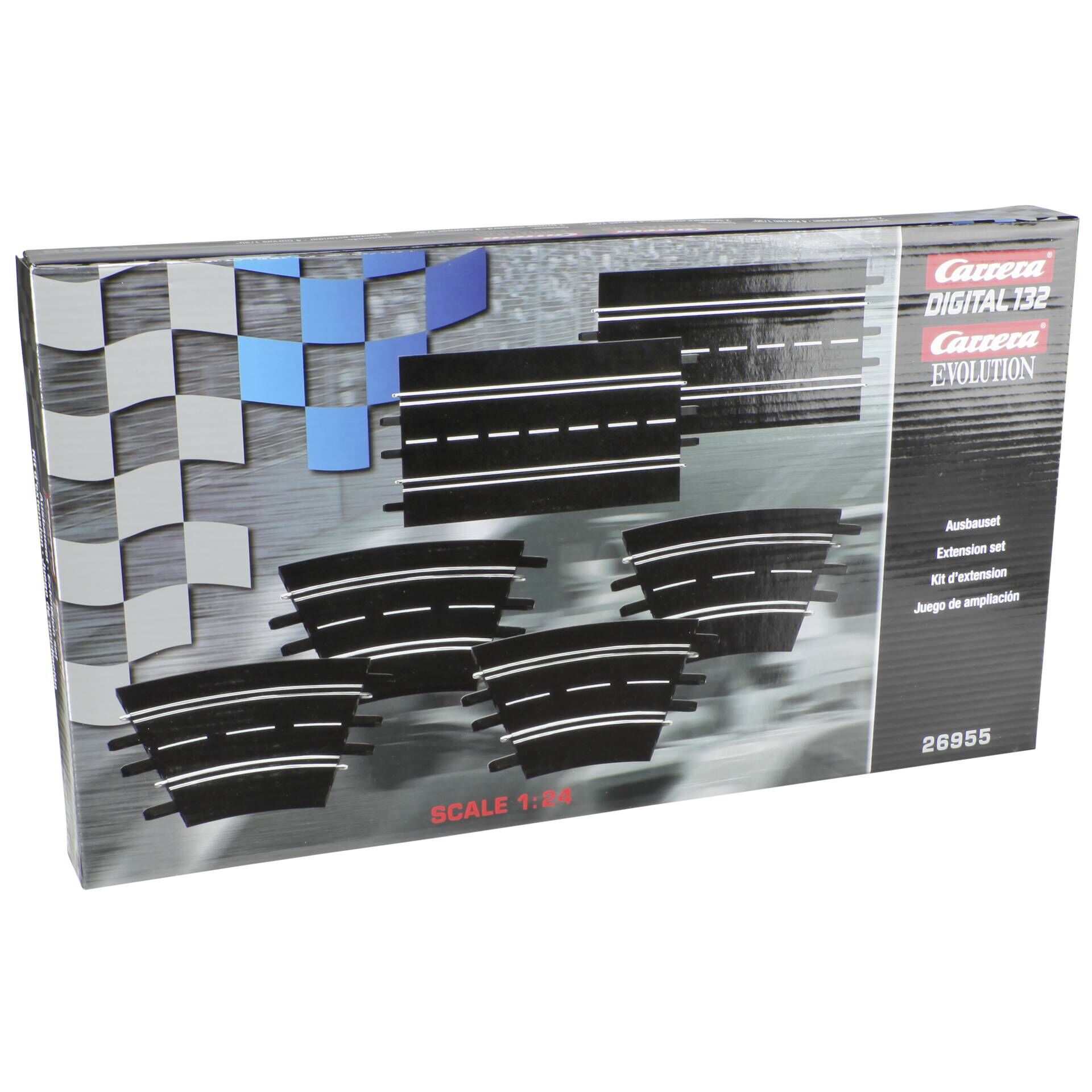 Carrera Digital + Evo. Ausbauset (2 Geraden/4 Kurven 1/30°) 26955