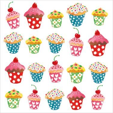 PPD Sweet Cupcakes 33x33cm