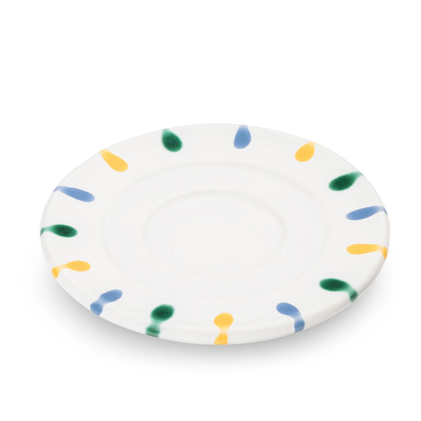 Gmundner Keramik Buntgeflammt, Unterteller Espresso  (Ø 11cm)