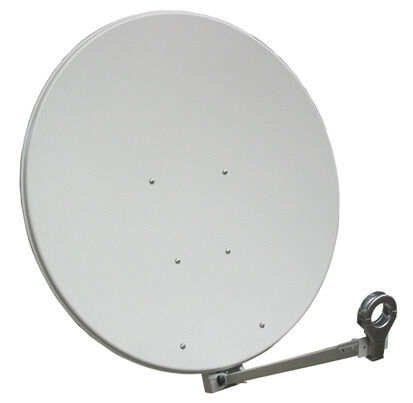 GIBERTINI Satellit 85 cm Alu HQ vormontiert lichtgrau OP 85 X+