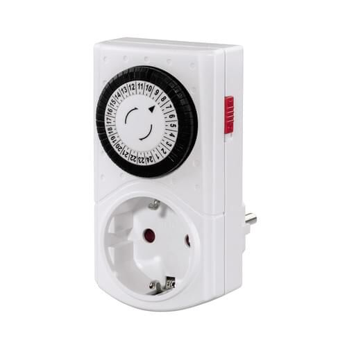 Hama mechanische Tages-Zeitschaltuhr Mini für Innenbereich, 230 V / max. 3500 W