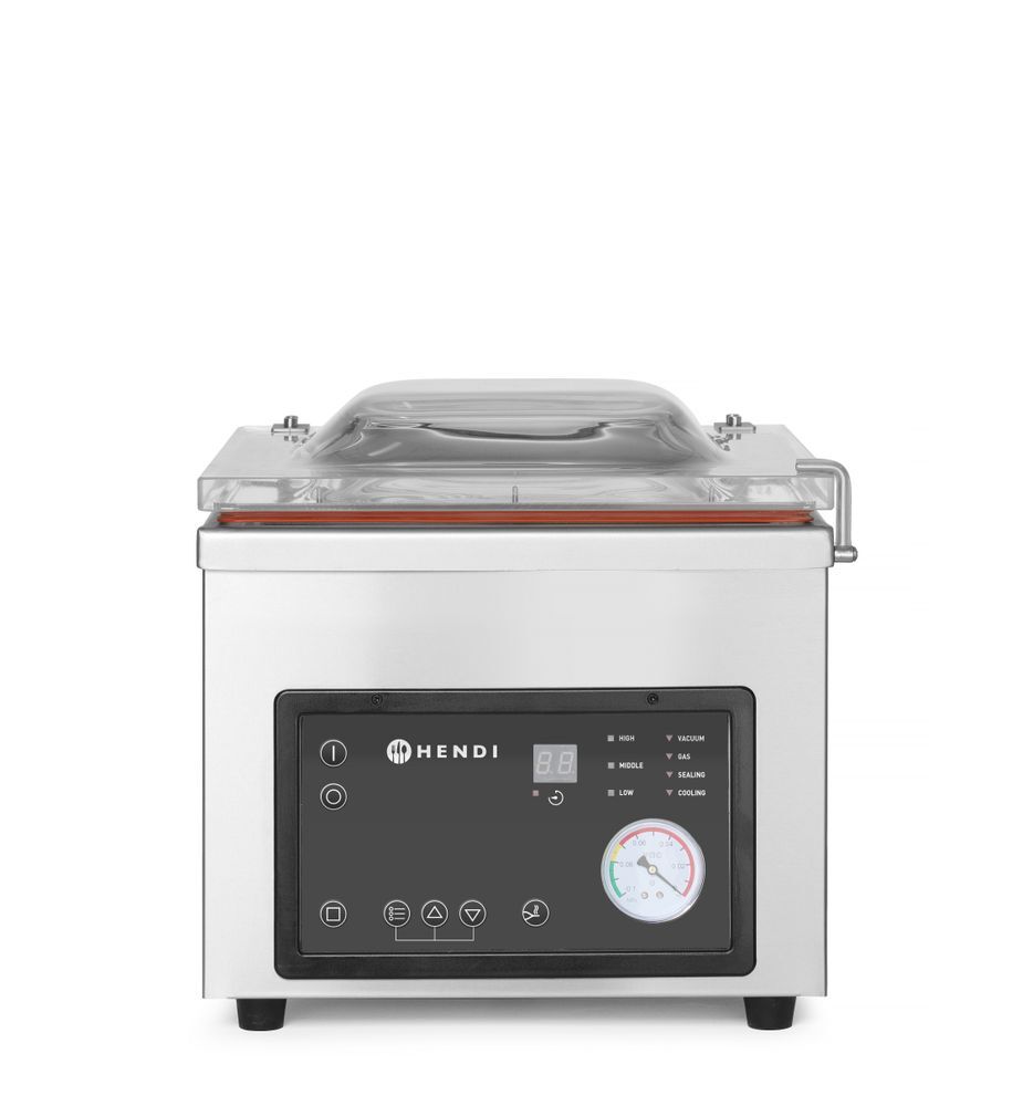 HENDI Vakuumkammer-Verpackungsmaschine Profi Line, Profi Line, Dichtungsband: 350 mm, 230V/750W, 450x555x(H)480mm