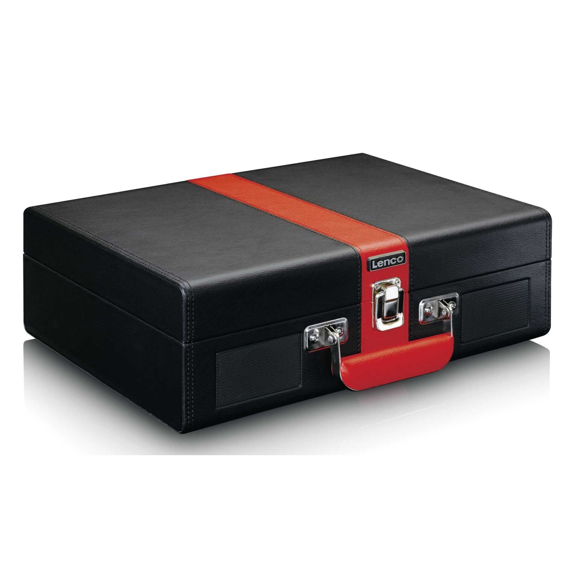 Lenco Classic Phono TT-110 - Plattenspieler - 2 x 2 Watt - Schwarz, Rot
