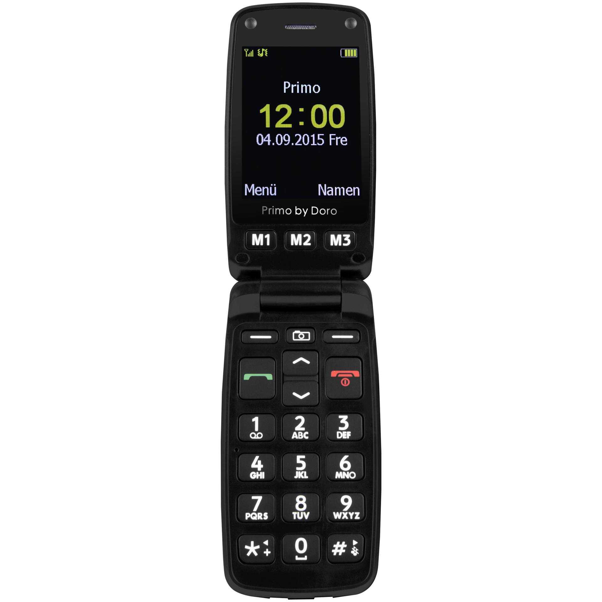 DORO Primo 406 - Feature phone - LCD-Anzeige - 240 x 320 Pixel - rear camera 0,3 MP - Schwarz
