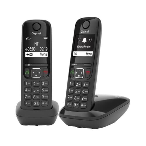 Gigaset AS690 DUO black Schnurlostelefon mit 2. Mobilteil