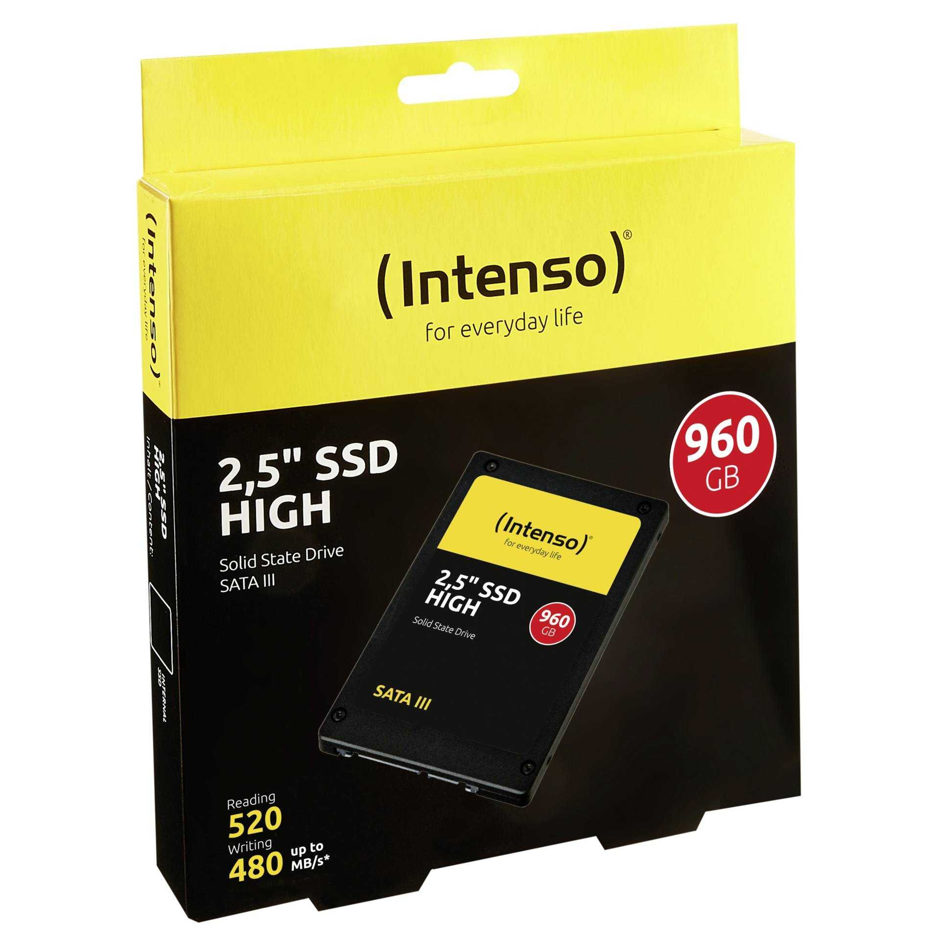 Intenso High - Solid-State-Disk - 960 GB - intern - 2,5" (6,4 cm) - SATA 6Gb/s